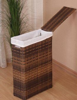 my home Wäschekorb Wäschebox mit Stoffeinsatz (1 St), Höhe ca. 60 cm, Ordnungshelfer