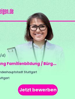 Leitung Familienbildung / Bürgerschaftliches Engagement (m/w/d) - Stuttgart