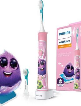 Philips Sonicare Elektrische Kinderzahnbürste HX6352/42, Aufsteckbürsten: 2 St., mit interaktiver Zahnputz-App