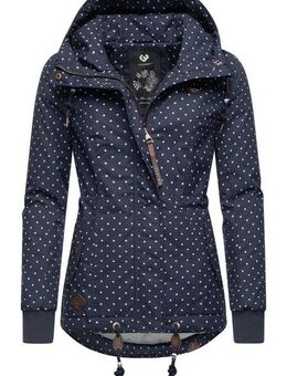 Ragwear Winterjacke Danka Dots Intl. stylische Winter Outdoorjacke mit Kapuze