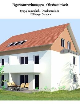 RESERVIERT! TOP-NEUBAU in Kammlach, 2-Zimmer-Wohnung im EG, barrierefrei für Selbstnutzer oder Kapitalanleger - Kammlach