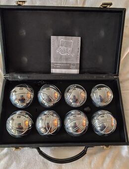 Boule Set mit 8 Kugeln im Lederkoffer - Riesa