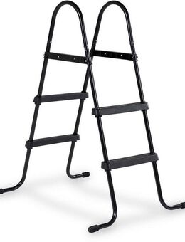 EXIT Poolleiter für Rahmenhöhen 60-90 cm, schwarz, mit Anti-Rutsch-Sprossen