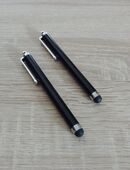 2 Touch Pen / Eingabestifte m. Metall-Clip „schwarz“ f. Smartphone, Tablet u.a. in 56626