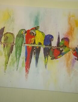 Papageien Wandbild Bild 77 cm x 57 cm neu - Bad Neustadt (Saale)