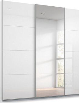 rauch Schwebetürenschrank Kleiderschrank Schrank Garderobe KOLUNA Hochglanz-Front und Spiegel (hochwertige Hochglanz-Front, vollflächig aufgelegte Spiegelelemente) Hochglanzfront mit Spiegel, inkl. 2 Innenschubladen sowie extra Böden