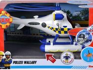 SIMBA Spielzeug-Hubschrauber Feuerwehrmann Sam, Polizei Wallaby, mit Licht- und Soundeffekten