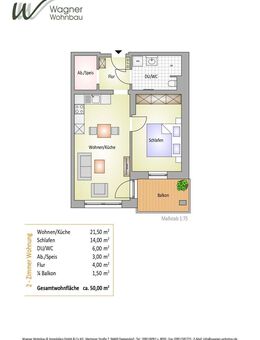 Rentner aufgepasst! - Moderne 2-Zimmer-Wohnung mit Balkon in Plattling - Wohnberechtigungsschein erforderlich! - Plattling