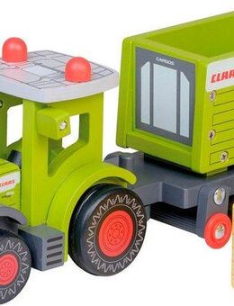 Happy People Spielzeug-Traktor CLAAS Kids Axion 870, aus Holz, mit Kipper