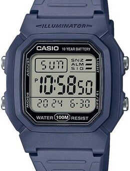 CASIO TIMELESS COLLECTION Chronograph W-800H-2AVES, Quarzuhr, Armbanduhr, Herrenuhr, Digitaluhr, Kalender, Stoppfunktion