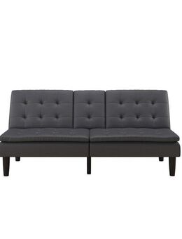 Dorel Home Schlafsofa MAINE, Kinosofa mit Relax- und Bettfunktion, 2 Getränkehalter, Liegefläche 190 x 110 cm, Webstoff und Kunstleder