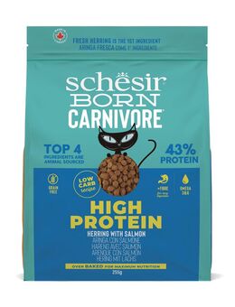 Schesir Born Carnivore High Protein Hering mit Lachs - Sparpaket: 4 x 255 g