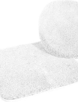 KiNZLER Badematte Chaozhou, Höhe 20 mm, rutschhemmend beschichtet, fußbodenheizungsgeeignet, Polyester, 2-tlg. Hänge-WC Set, Badteppich, Uni Farben, weich, als rechteckig, rund & Set erhältlich