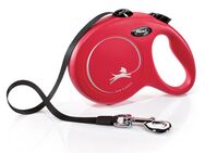 flexi New Classic Gurt-Leine rot, 5 m - Größe L: bis 50 kg