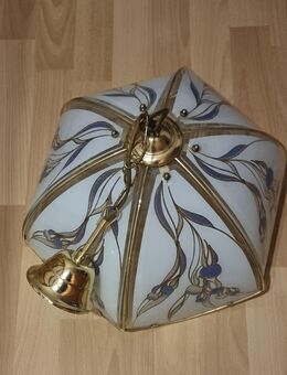 Vintage Deckenleuchte, Altmessing, Glas, inklusive Leuchtmittel - Verden (Aller)