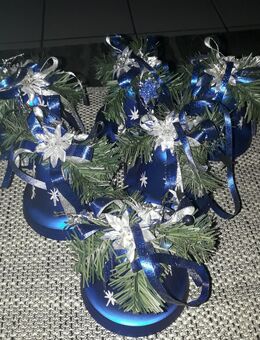 Weihnachtsglocken blau gross 6 Stück € 6,- - Euskirchen