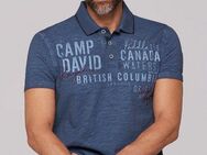 CAMP DAVID Poloshirt kurzarm, mit Print und Stickereien