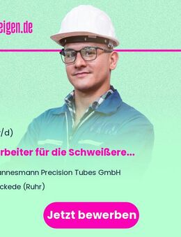 Mitarbeiter für die Schweißerei (m/w/d) - Wickede (Ruhr)