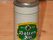 Bolten Alt Bierkrug 0.5 L mit Zinn Deckel Steinzeug Steingut Keramik neuwertig r - Borken
