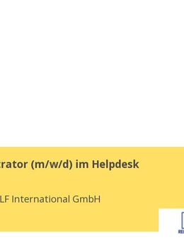 IT Administrator (m/w/d) im Helpdesk - Glinde