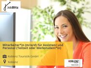 Mitarbeiter*in (m/w/d) für Assistenz und Personal (Teilzeit oder Werkstudent*in) - Koblenz