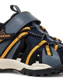 Geox J BOREALIS BOY Sandale, Trekking Sandale, Klettschuh mit zusätzlichem Fersen-Klettverschluss in 00000