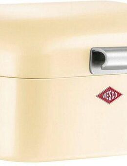WESCO Brotkasten Mini Grandy, Stahlblech, (1-tlg), Metallscharniere, Gummistopper, Lüftungsloch / Griff, 2 L