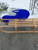 Schlitten Holz mit Popo-Rutscher. in 85080