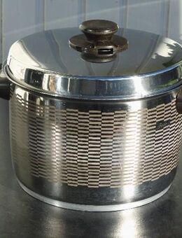 Fissler Edelstahl Kochtopf mit Dekor 6 Liter Vintage 25,- - Flensburg