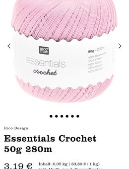 10 x neuwertiges Filet - Häkelgarn in rosa - Bochum