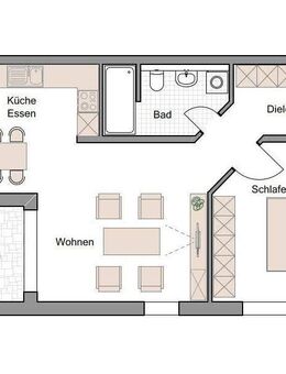 2-Zimmer-Wohnung am Ortsrand von Neuendettelsau! - Neuendettelsau