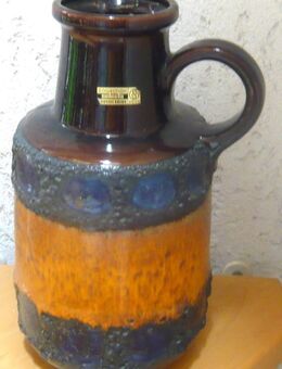 Bodenvase Fat Lava Stützel-Sachs Aalen 408-40 m. Henkel 40 cm TOP - Amberg