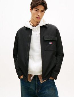 Tommy Jeans Hemdjacke TJM PADDED TECH CORD Overshirt, lockere Form, wattiert
