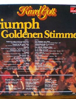 Karel Gott-Triumph der goldenen Stimme-Vinyl-LP,1978 - Linnich
