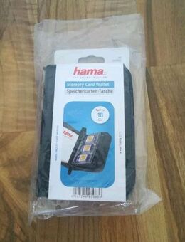 HAMA Speicherkartentasche für 18 SD/ MMC Speicherkarten, schwarz - Hamm