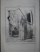 Alte Lithografie aus Le Charivari (1855) , Grafik von Cham in der Platte signiert und nummeriert 408 , Preußen , Blatt 37,5cm x 26cm , M39 in 02828