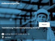 Teamleitung Produktionsplanung (m/w/d) - Herford (Hansestadt)