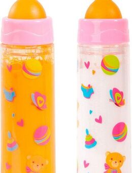 Bayer Puppen Accessoires-Set Puppen-Fläschchen Milch und Orange, (Set, 2-tlg), leeren und füllen sich wie von Zauberhand