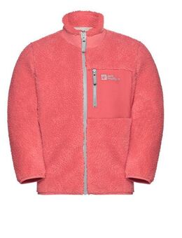 Jack Wolfskin Fleecejacke ICE CURL JACKET K Wärmend, winddicht, Übergangsjacke für Kinder