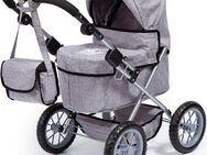 Bayer Puppenwagen Trendy, grau, mit Wickeltasche