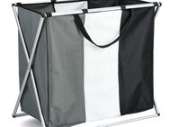 Zeller Present Wäschesortierer, 3 Fächer, Polyester/Aluminium