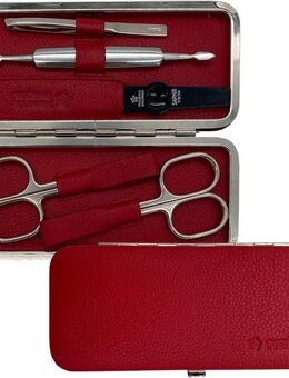 PFEILRING Maniküre-Etui, 5 tlg., Nappaleder