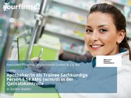 Apotheker/in als Trainee Sachkundige Person § 14 AMG (w/m/d) in der Qalitätskontrolle - Baden-Baden