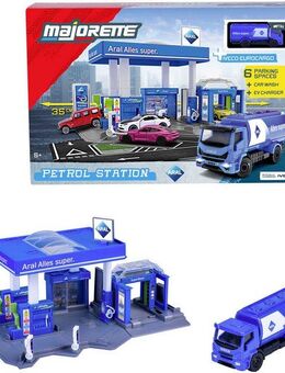 majORETTE Spiel-Gebäude Petrol Station Aral, inklusive 1 Fahrzeug