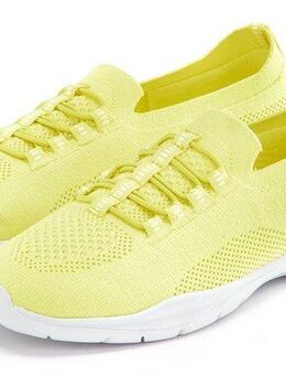 LASCANA Slipper, Halbschuh, leichtes Meshmaterial Sneaker zum Reinschlüpfen mit elastischen Schnürbändern VEGAN