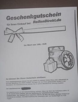 100,00 Reifen-Gutschein - Albstadt