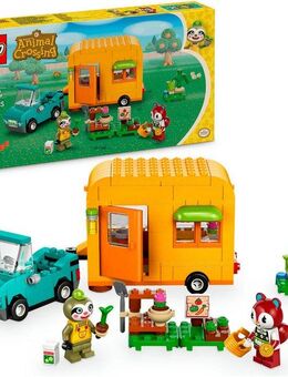 LEGO® Gerds Wohnwagen & Gärtnerei (77054), LEGO Animal Crossing Konstruktionsspielsteine, (263 St), Made in Europe
