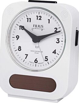 FILIUS zeitdesign Funkwecker 0543-0 Wecker, Beleuchtung, Solar, Made in Germany,Schlafzimmer, Geschenkidee
