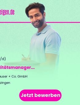 Qualitätsmanager (m/w/d) - Ditzingen