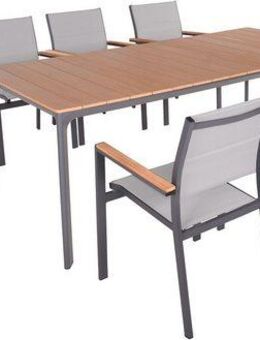 Garden Pleasure Garten-Essgruppe SILEA Set 03, (9-tlg)